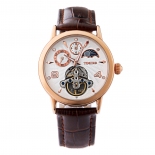 日相多功能镂空全自动机械男士手表W60011M